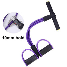 Load image into Gallery viewer, 4 Resistanc Elastic Pull Ropes Exerciser Rower