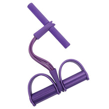 Load image into Gallery viewer, 4 Resistanc Elastic Pull Ropes Exerciser Rower