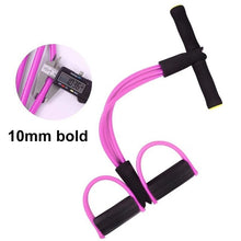 Load image into Gallery viewer, 4 Resistanc Elastic Pull Ropes Exerciser Rower
